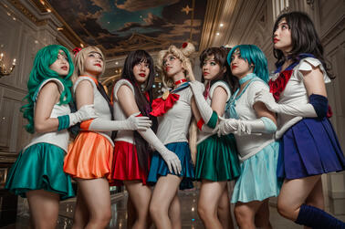 The Sailor Scouts of Sailor Moon
